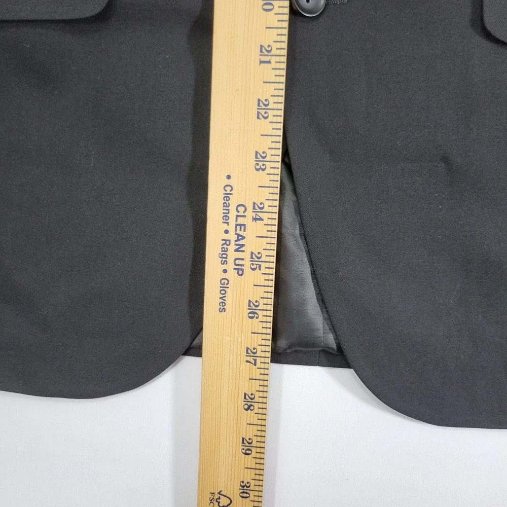 Kenneth Cole Reaction Men's‎ Sport Coat Blazer Two Button Black Techni-Cole 38S